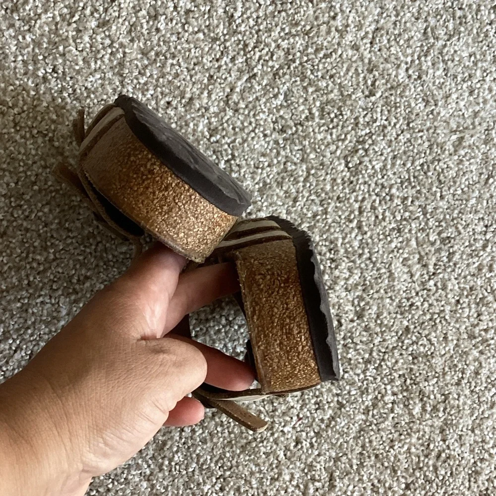 Birkenstock Women's Tan Triple-Strap Sandals
